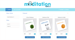 Desktop Screenshot of meditationmp3s.com